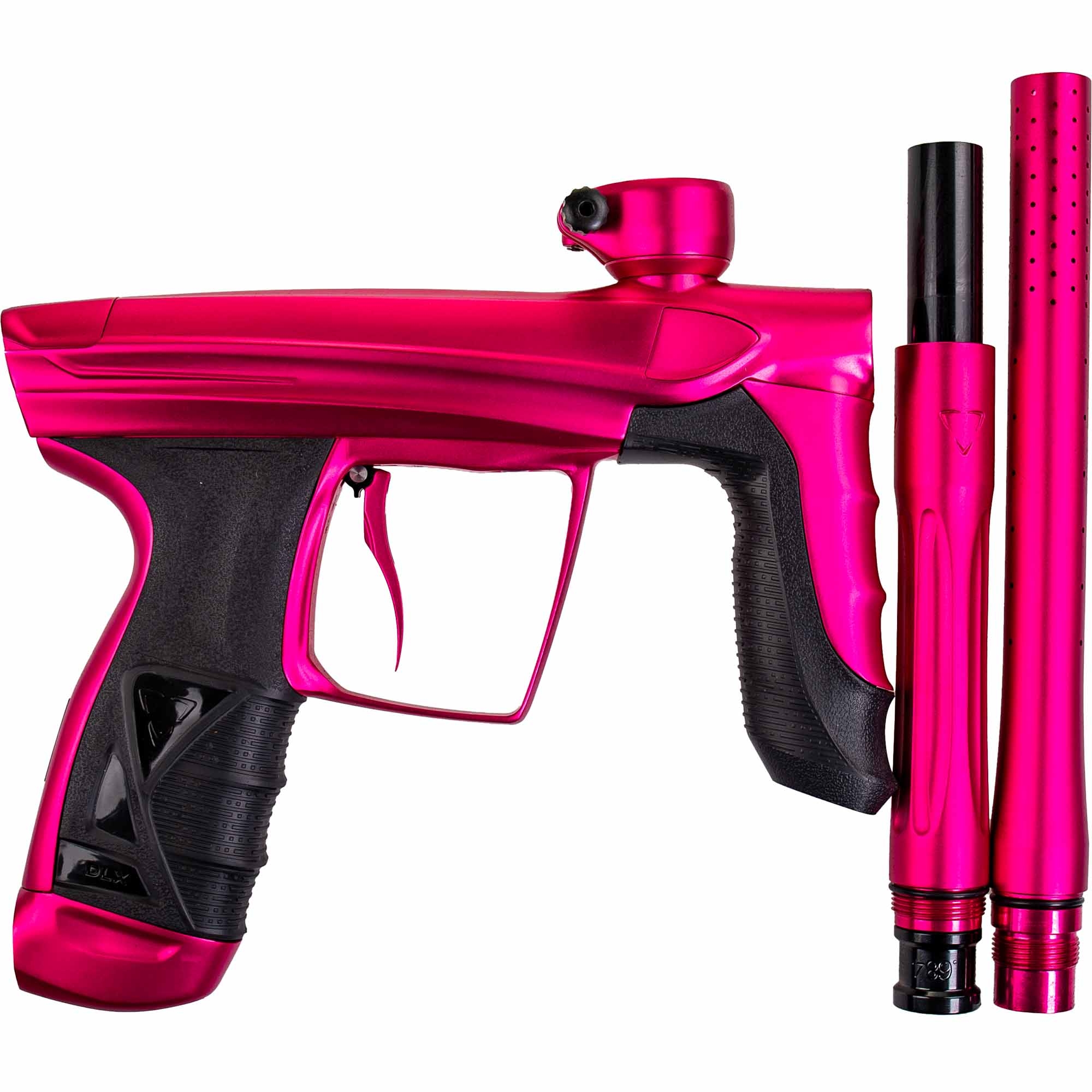 DLX Luxe® AIRE Markierer, pink matt Paintball-Gewehr, Pink, Schwarz Griff, Auslösergriffe, Barrelteile