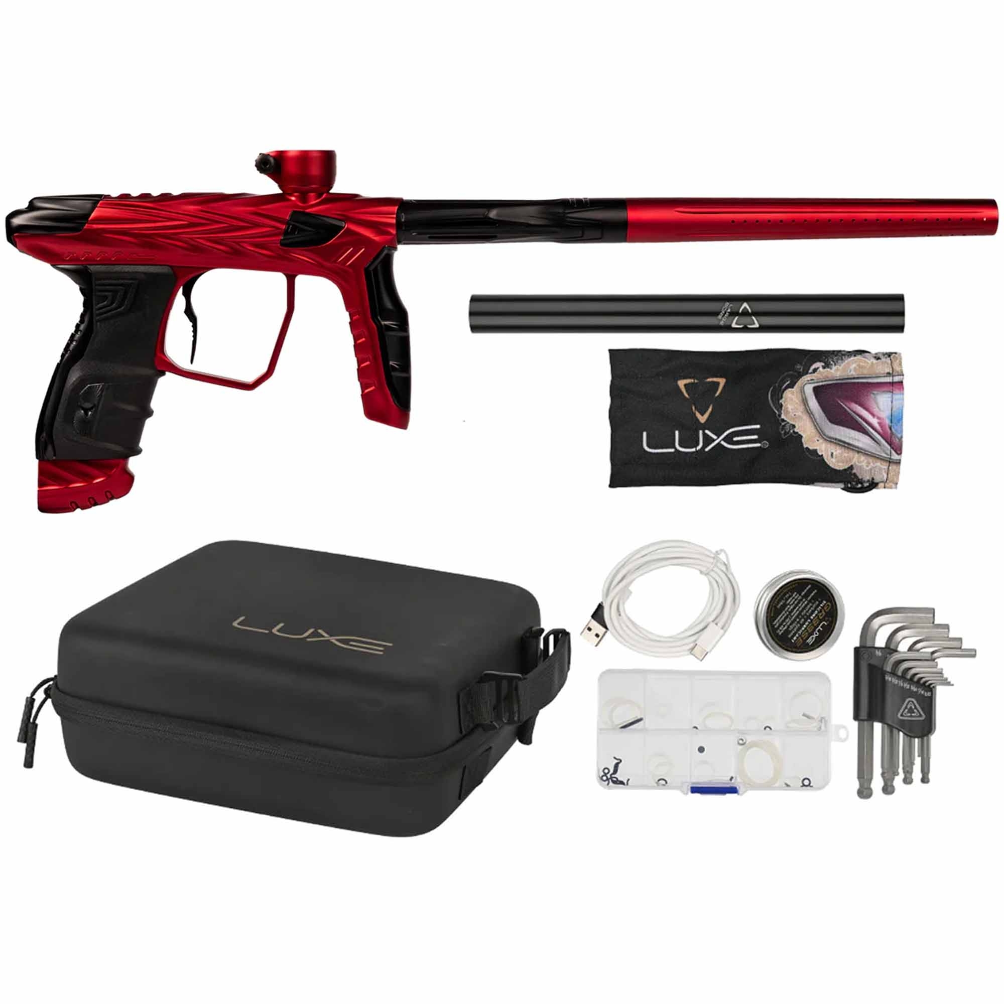 HK Army DLX Luxe® IDOL "SHREDDER" Markierer, rot Feuerwaffe, Waffe, Pistole, Gewehr, Handfeuerwaffe