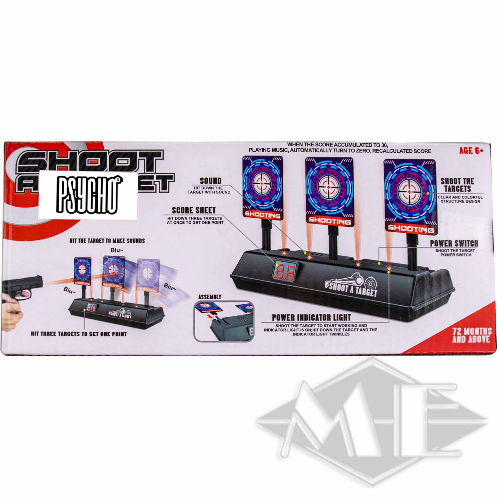 Psycho Aquaball GEL-Blaster/GEL-Phaser elektische Zielscheibe Computerausrüstung, Elektronik, Hardware, Pistole, Person