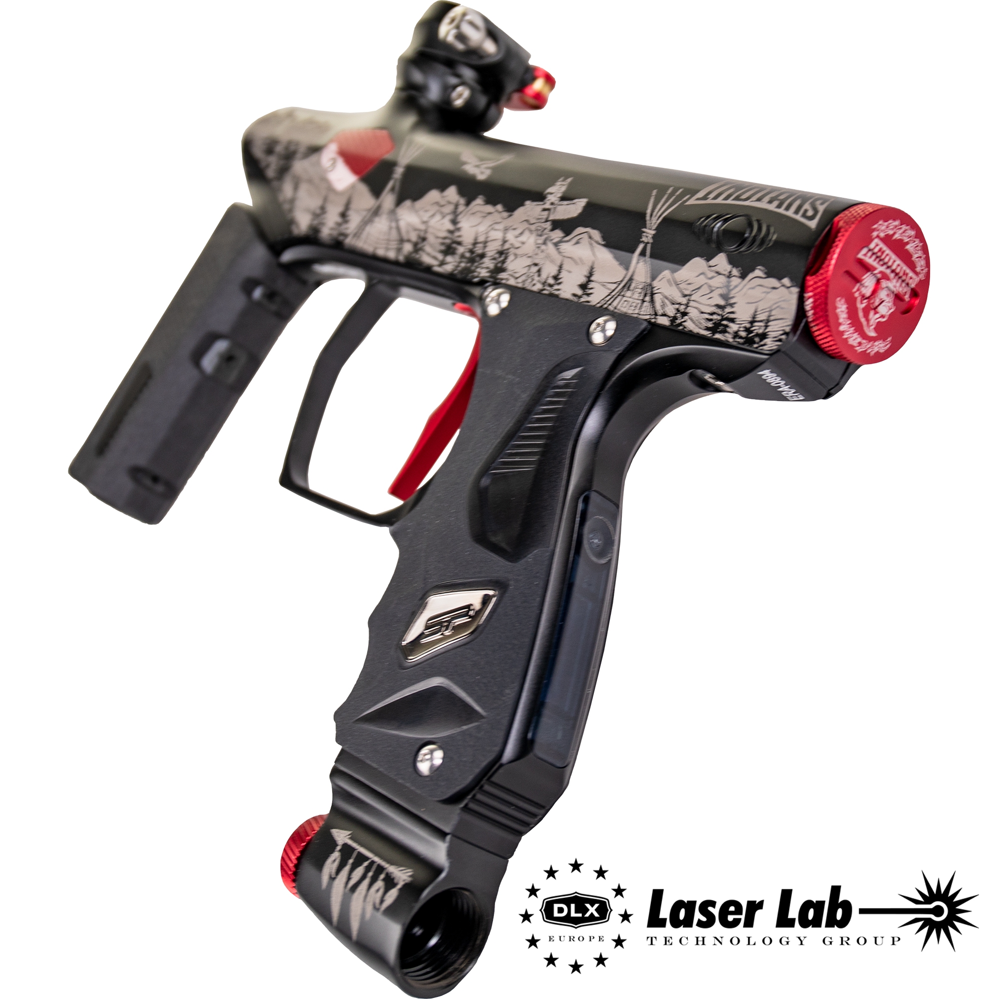 SP Shocker® ERA Markierer "INDIANS" Advanced Lasering + Lauf SP Shocker® ERA Markierer "INDIANS" Advanced Lasering + Lauf