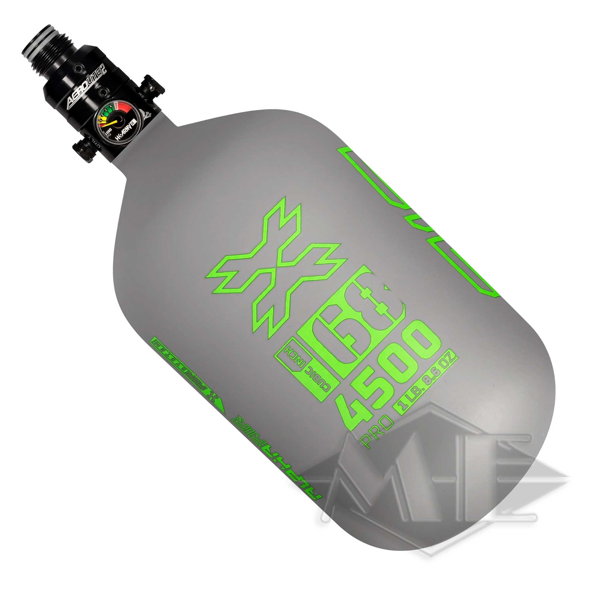 1,1L/68ci HK Army "Alpha AIR" Composite-Flasche 4500psi mit Aerolite2-Pro-Regulator Zylinder, Flasche