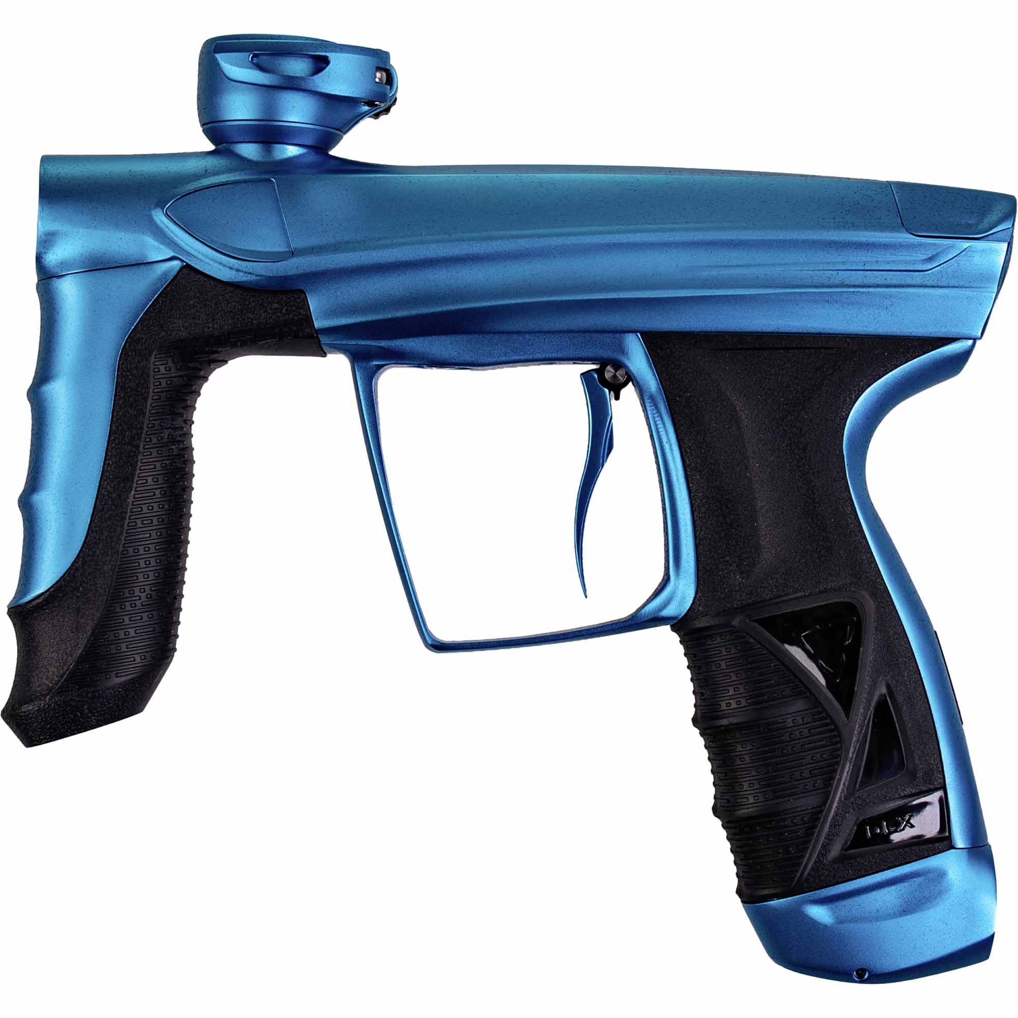 DLX Luxe® AIRE Markierer, blau matt paintball gun, marker blue, pistol grip, air gun, HD image