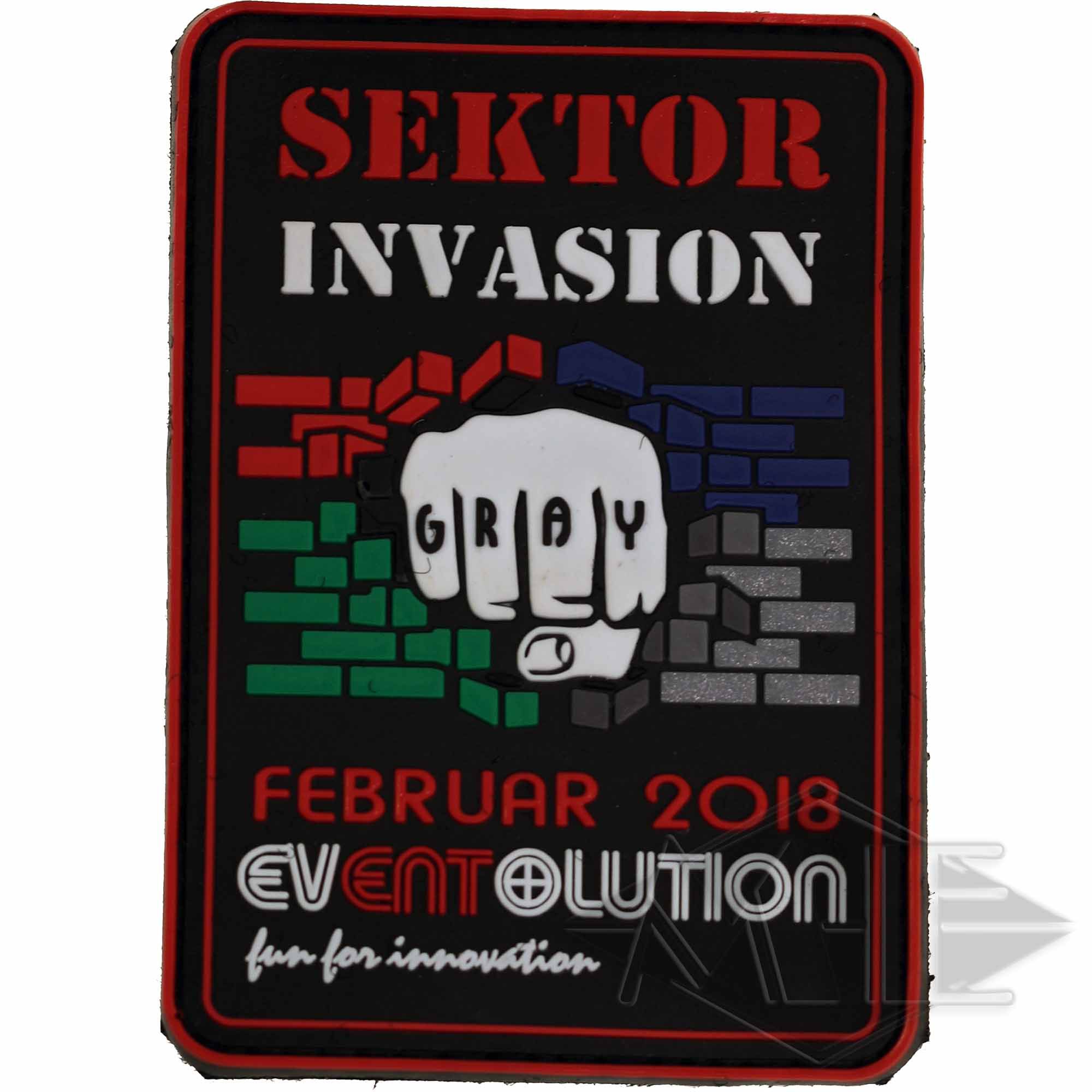 Patch/Klettabzeichen "Sektor Invasion" 2018 Patch/Klettabzeichen "Sektor Invasion" 2018