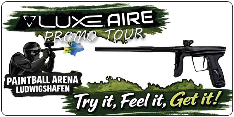 Luxe_AIRE_Promo_Tour_Ludwigshafen Paintball, Person
