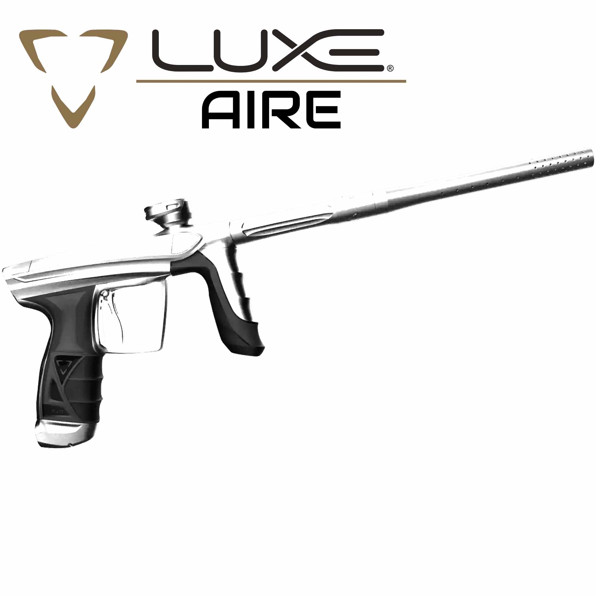 DLX Luxe® AIRE Markierer, weiß matt Feuerwaffe, Waffe, Pistole, Gewehr, Handfeuerwaffe