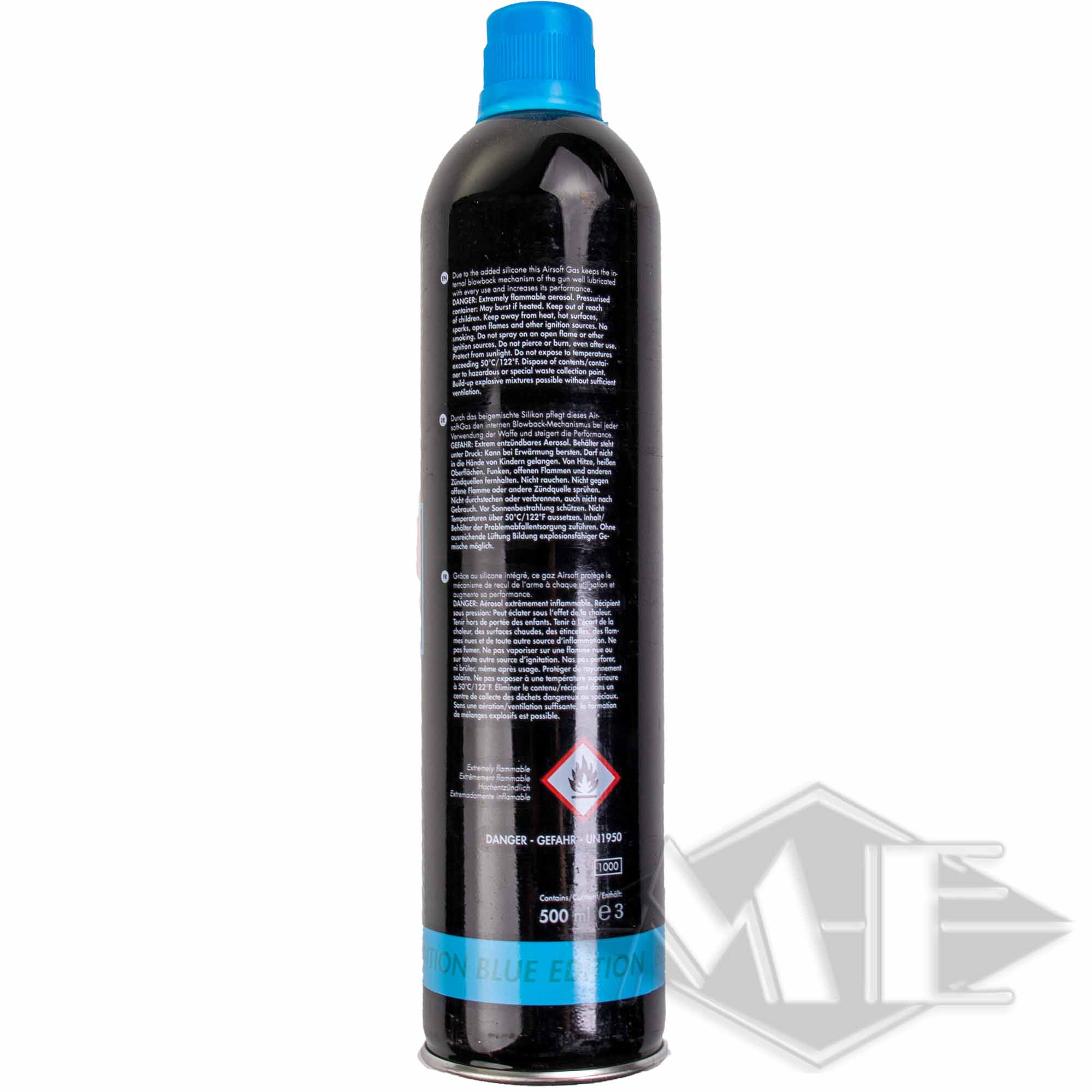 NIMROD Light Performance Airsoft Blue Gas 500ml NIMROD Light Performance Airsoft Blue Gas 500ml