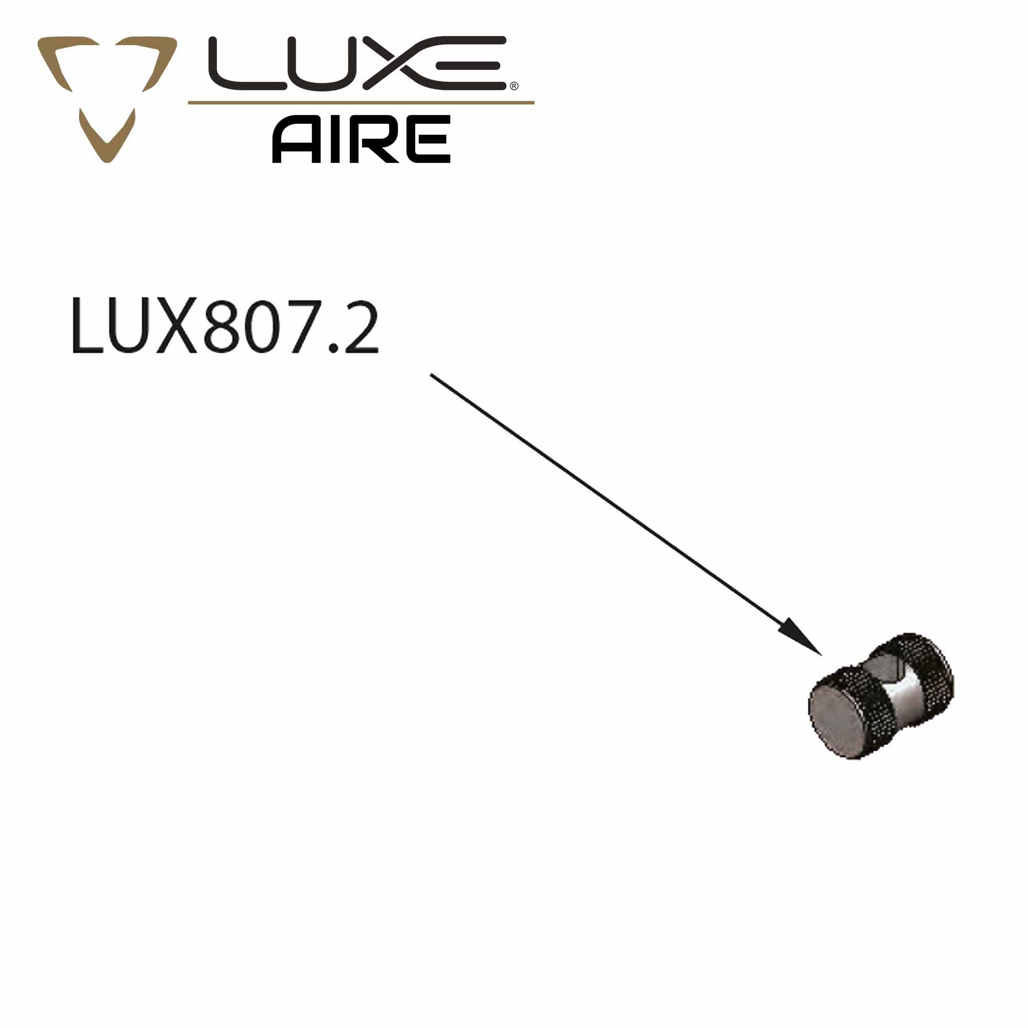 Akkustisch, LUX807.2, Knopf, Mikro-Adapter, Knebelknopf