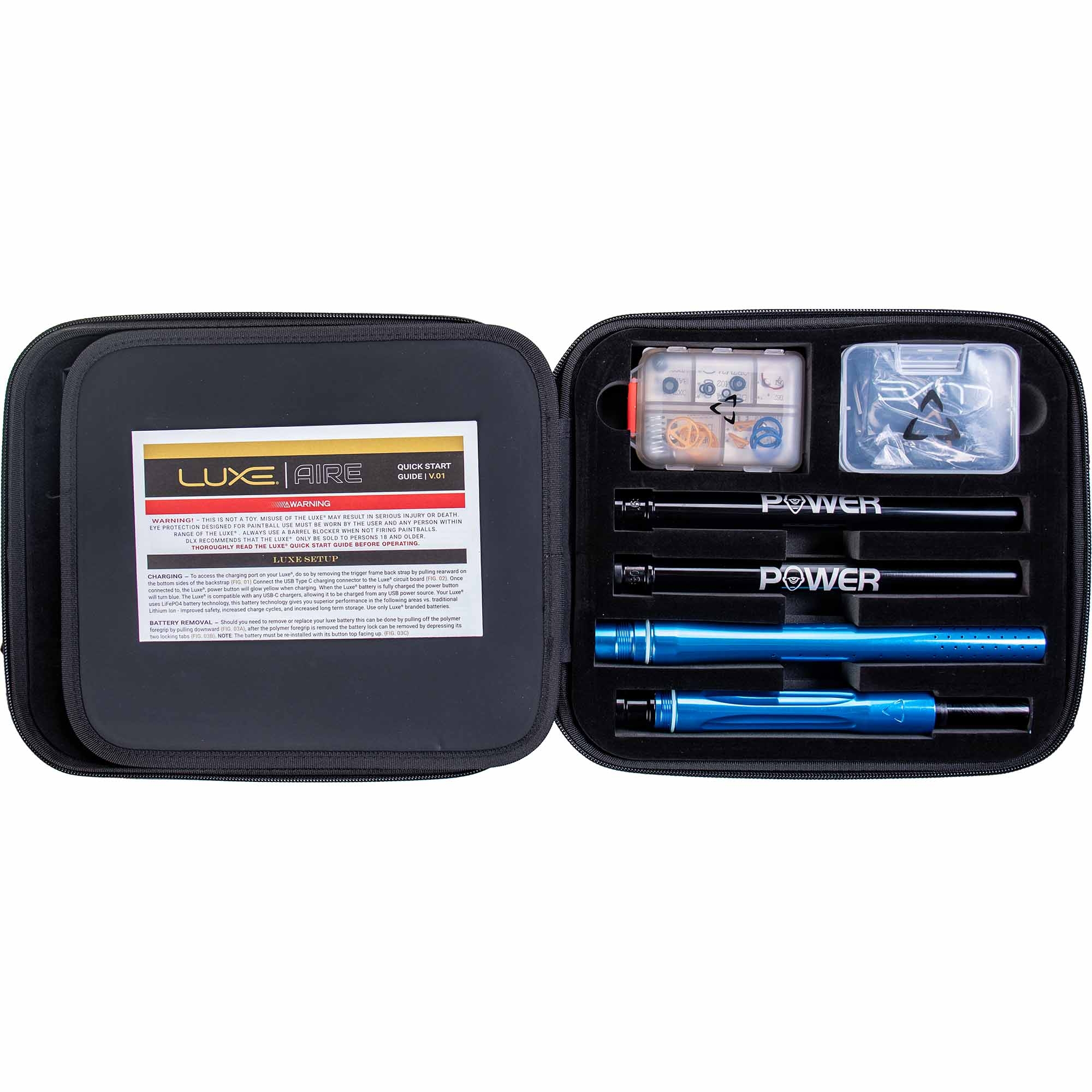 DLX Luxe® AIRE Markierer, blau poliert Pfeile, LED, Set, Schraubendreher, Werkzeugset
