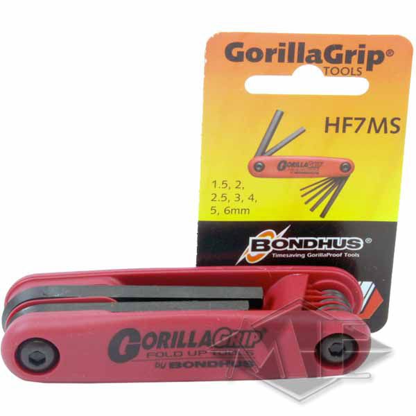 Bondhus GorillaGrip Klapphalter HF7MS, metrisch, 7-teilig Bondhus GorillaGrip Klapphalter HF7MS, metrisch, 7-teilig