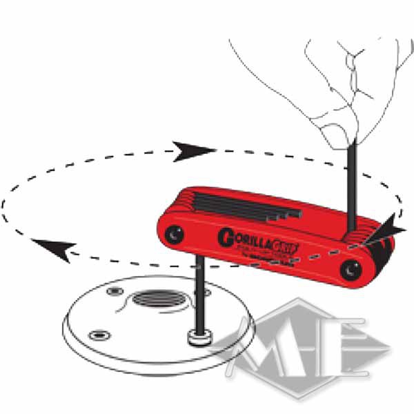 Bondhus GorillaGrip Klapphalter HF9S, zöllig, 9-teilig