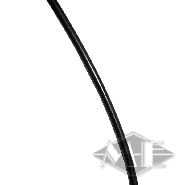 6 mm Macroline hose, black, per 50 cm