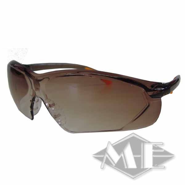 Airsoft glasses, clear-brown