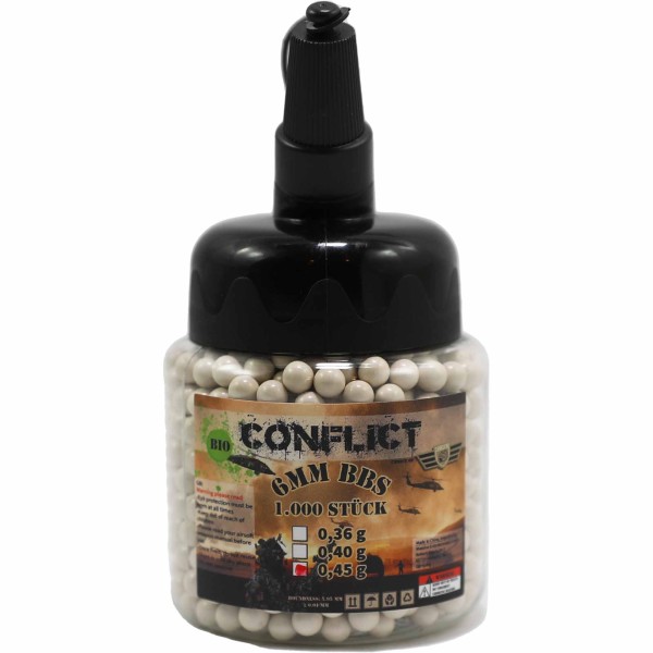 CONFLICT BIO BBs 6mm 0,45g 1.000 Pieces Bottle