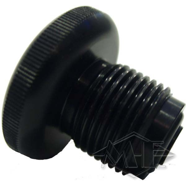 PPD scuba tank valve plug, black