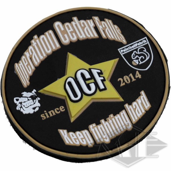 Velcro badge "OCF" since 2014
