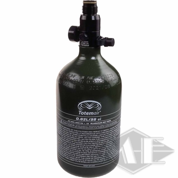 0.6L/38ci aluminum bottle with 200bar regulator "Standard"