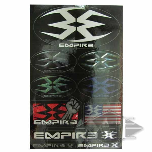 Empire sticker sheet, black