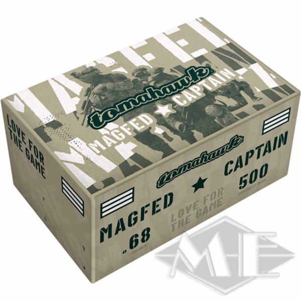 Tomahawk "MagFed Captain" paintballs, 500 box