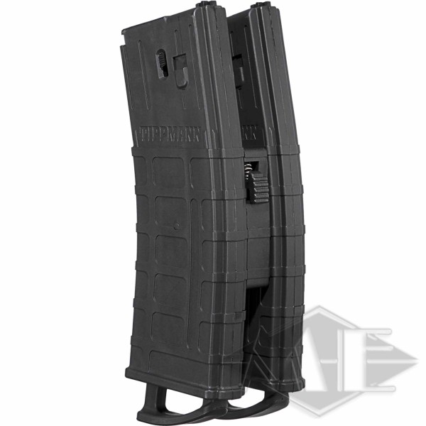 Tippmann TMC magazine with magazine connector, black - pack of 2