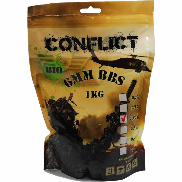 CONFLICT BIO BBs 6mm 0,30g 1kg Beutel