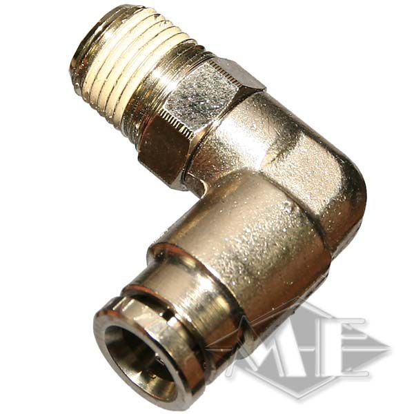 1/8" 6.3 mm 90° fitting swivel