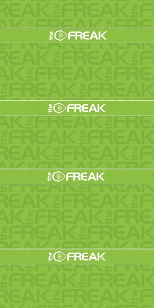 Gitterwand Banner "Freak" 100 x 200cm