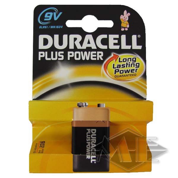 9V Block Duracell Plus Power