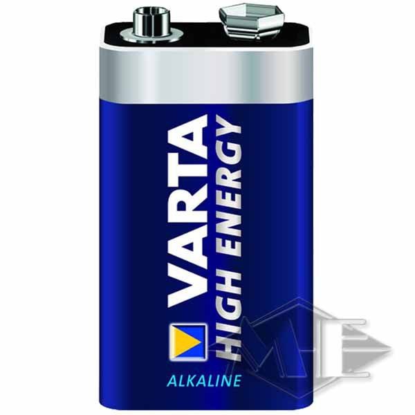 9V block Varta High Energy battery