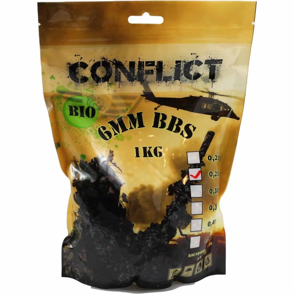 CONFLICT BIO BBs 6mm 0,25g 1kg Bag