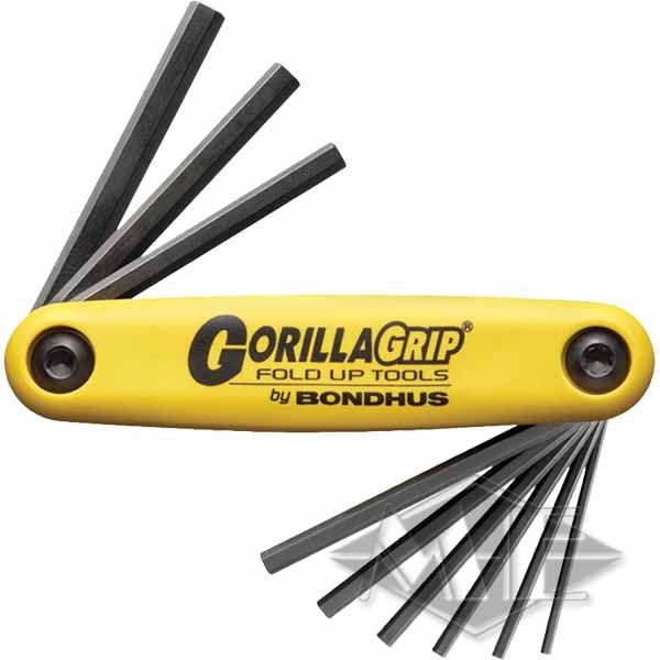 Bondhus GorillaGrip folding holder HF9S, imperial, 9-piece