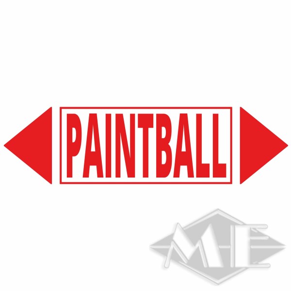 Hinweisschild "Paintball"