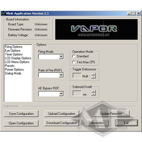 Vaporworks data cable and software for Entropy